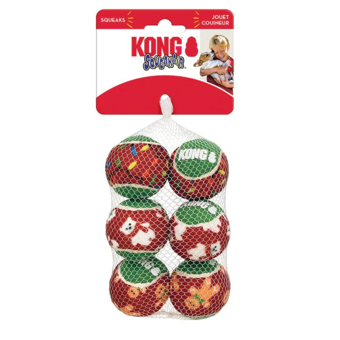 KONG SqueakAir Holiday Balls