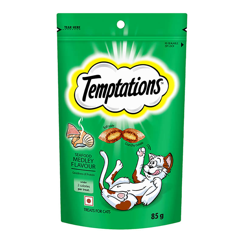 Temptation Seafood Medley | Dry Cat Treats
