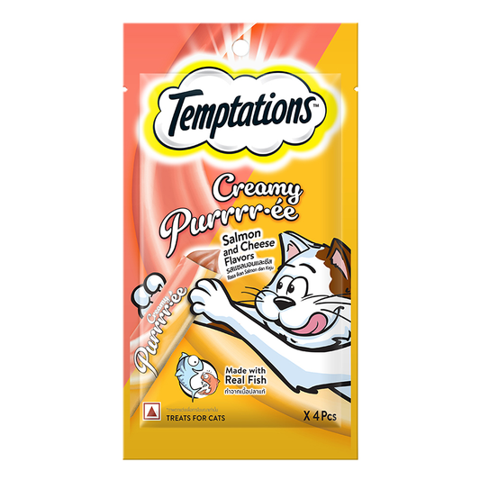 Temptation Creamy Treat Salmon & Cheese - 48 gm | Wet Cat Treats