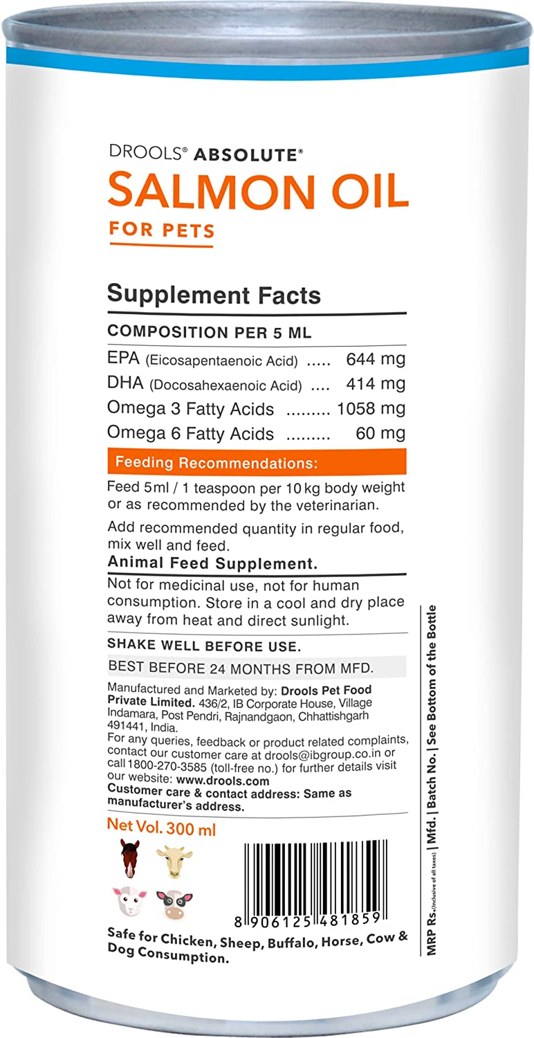Drools Absolute Salmon Oil for Dogs
