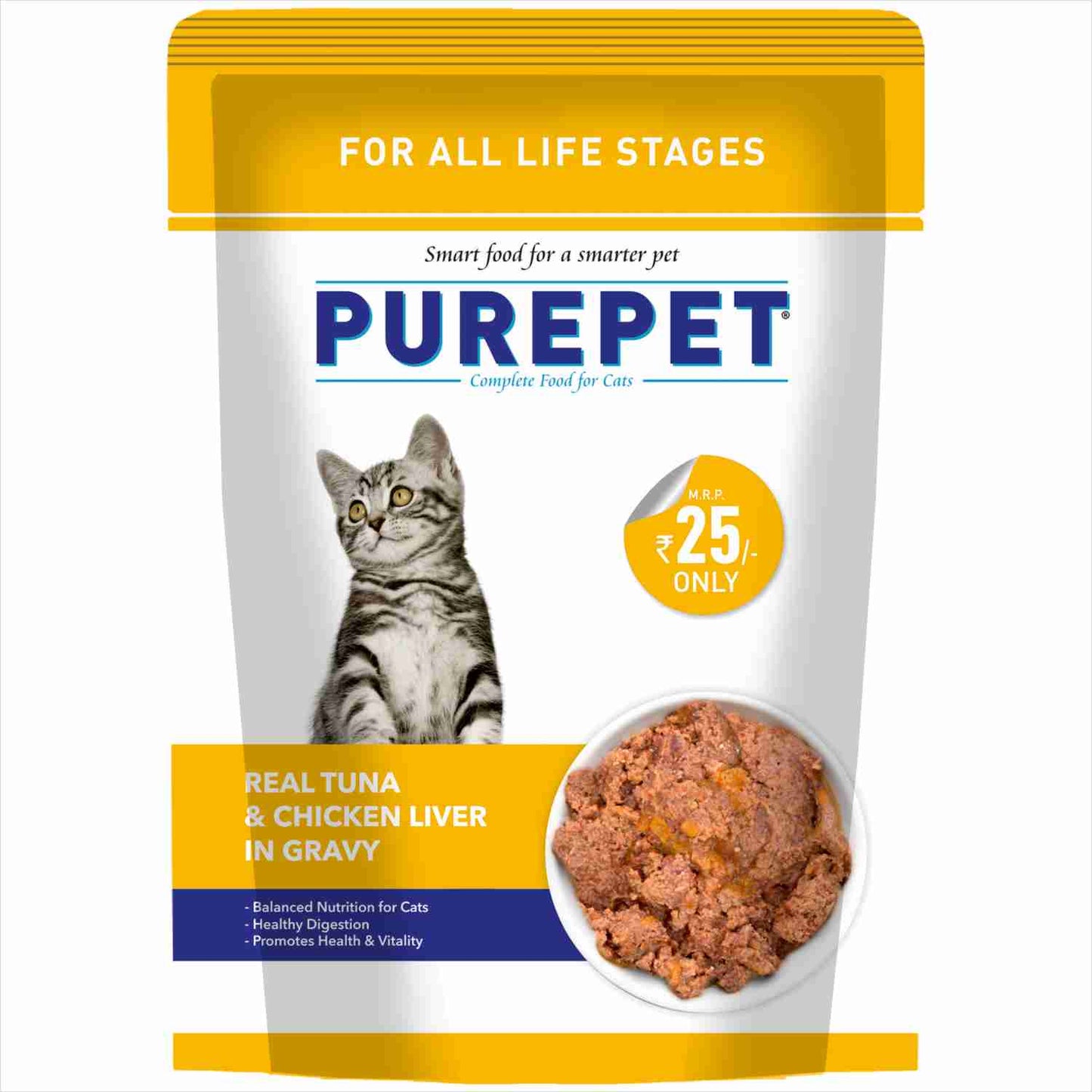 Purepet Cat Tuna & Chicken Liver Gravy | Wet Cat Food