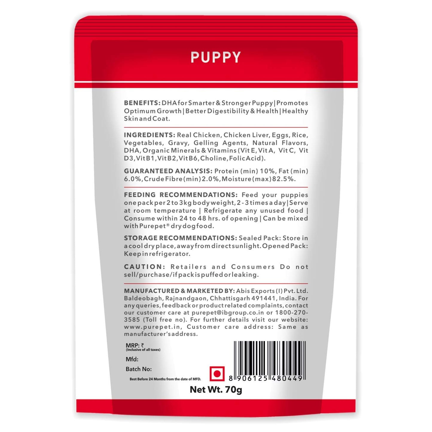 Purepet Chicken & Vegetable Puppy Gravy | Wet Dog Food
