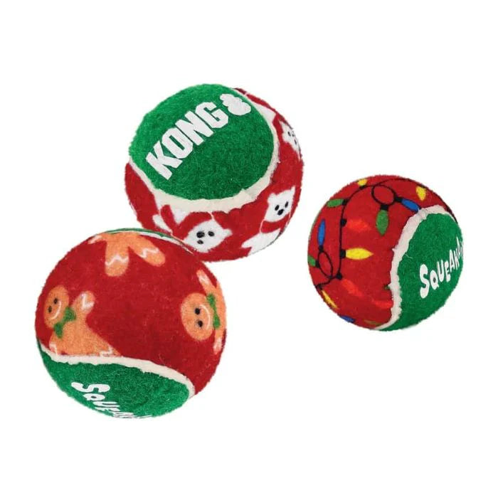KONG SqueakAir Holiday Balls