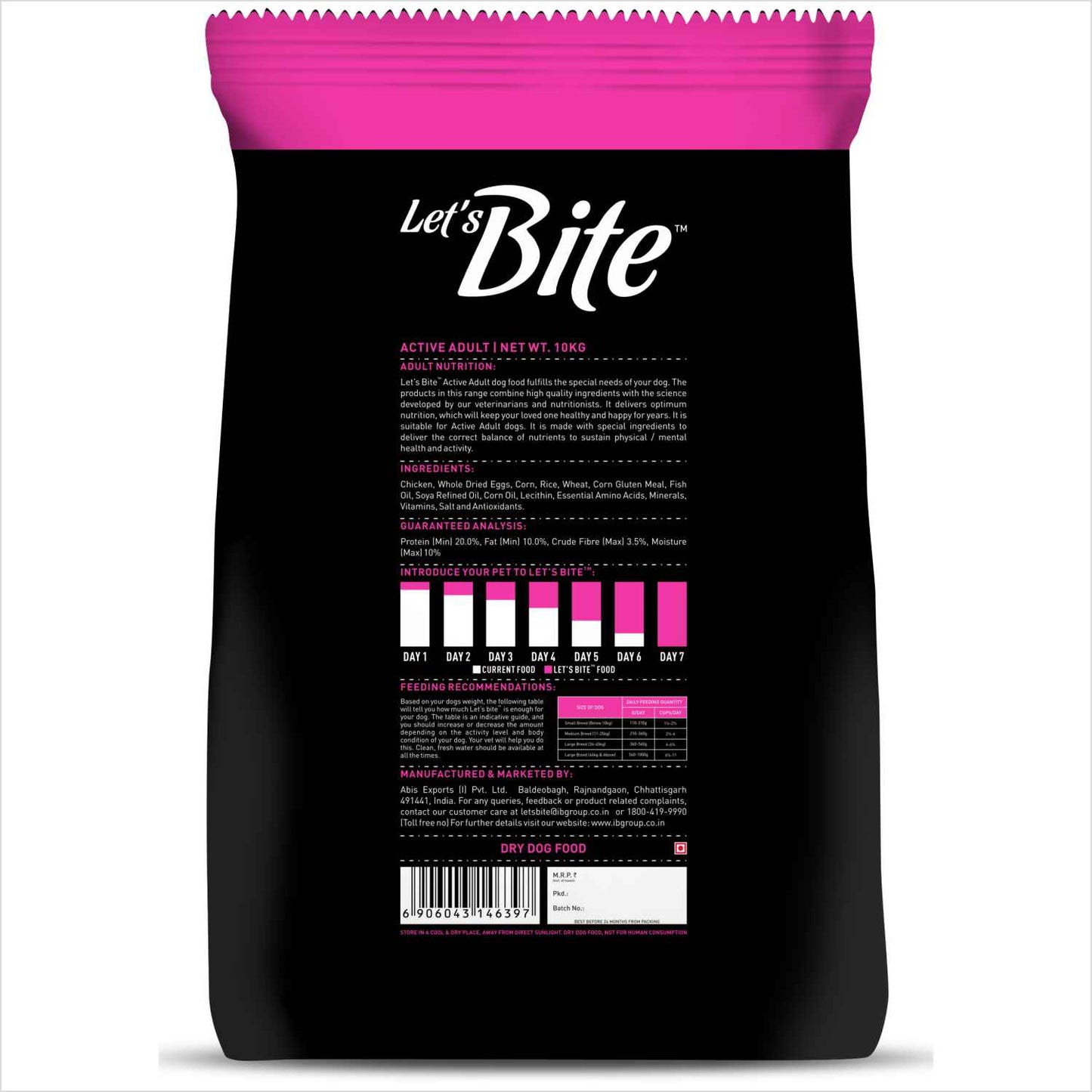 Let's Bite Active Adult | Dry Dog Food
