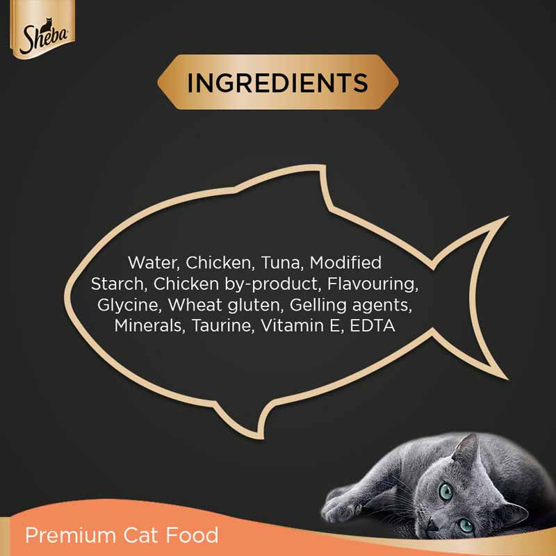 Sheba Chicken & Tuna Gravy | Wet Cat Food