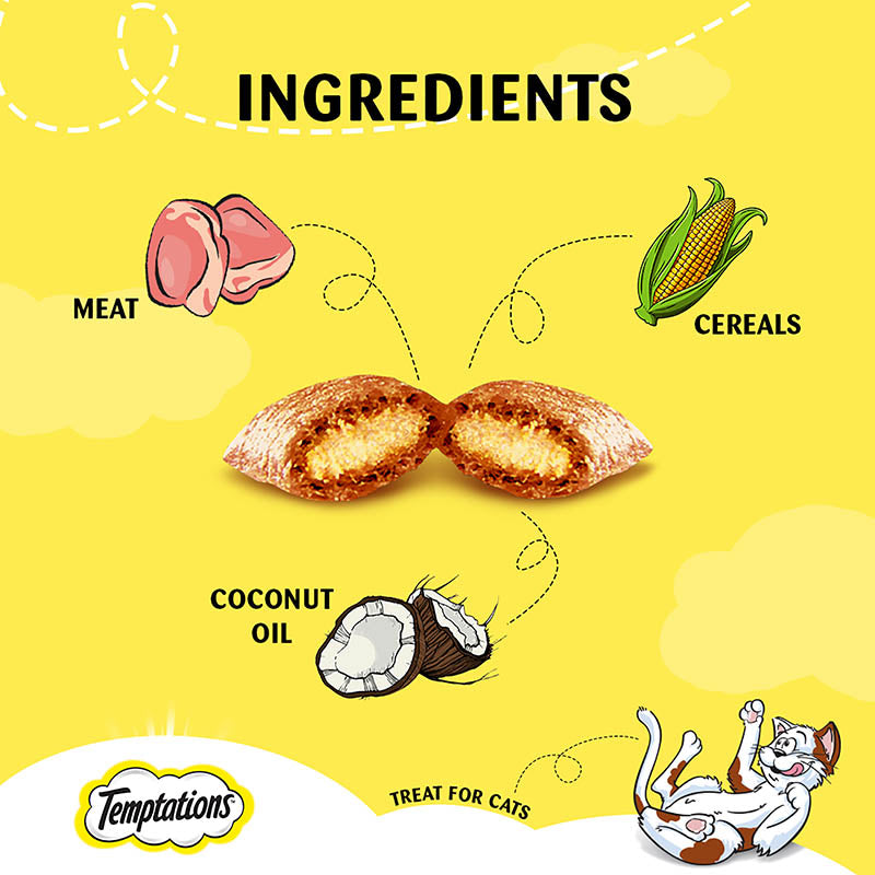 Temptation Savoury Salmon | Dry Cat Treats