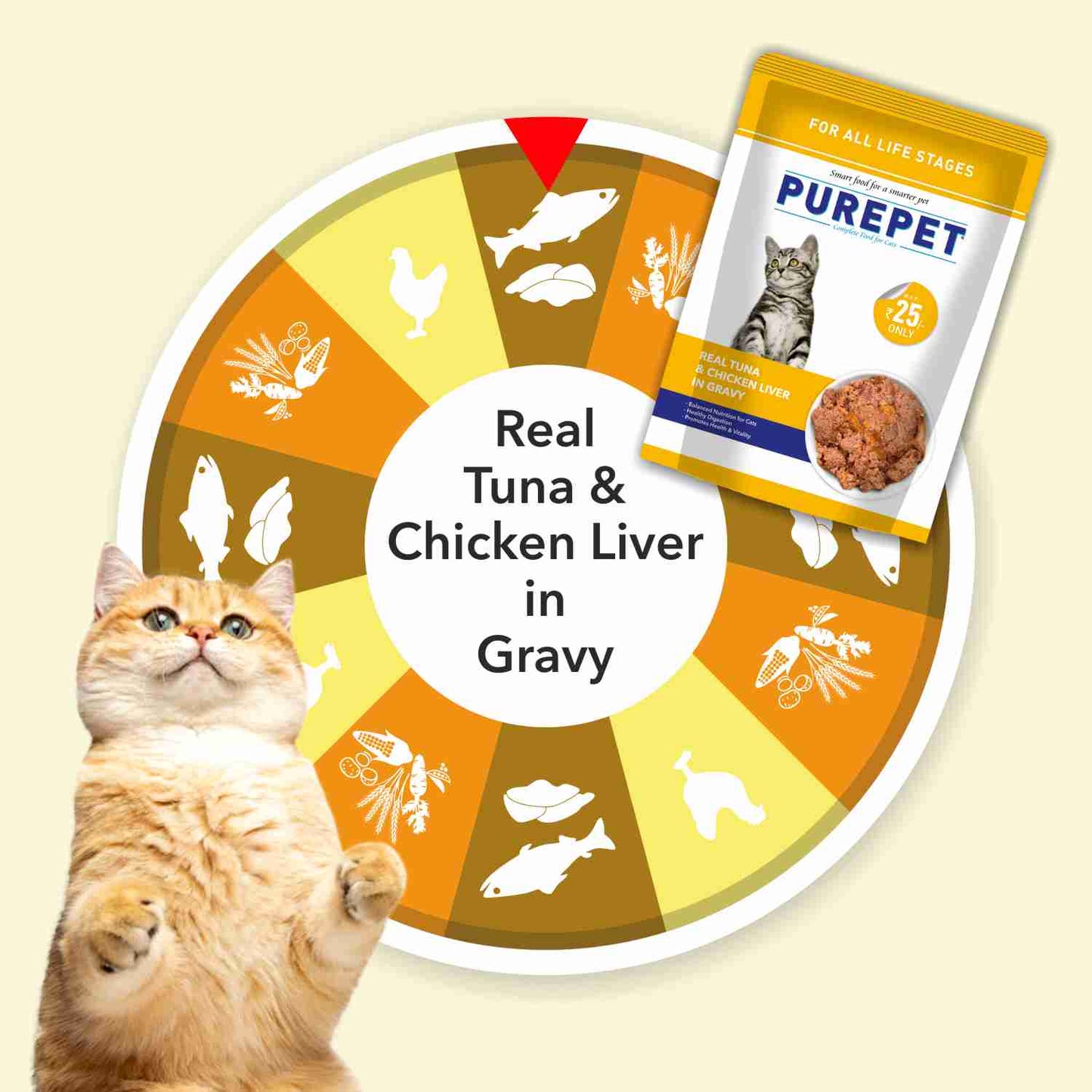 Purepet Cat Tuna & Chicken Liver Gravy | Wet Cat Food