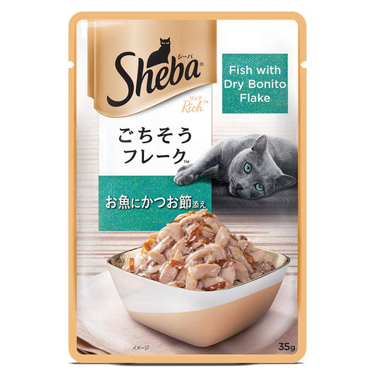 Sheba Fish & Dry Bonito Gravy | Wet Cat Food