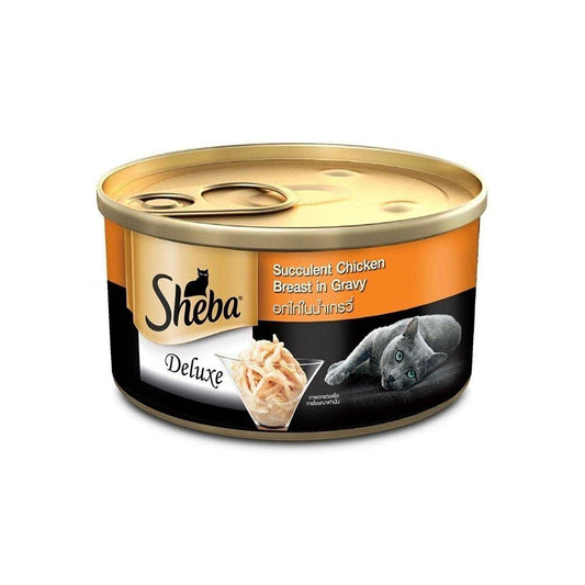 Sheba Chicken Breast Gravy Tins - 85 gm | Wet Cat Food