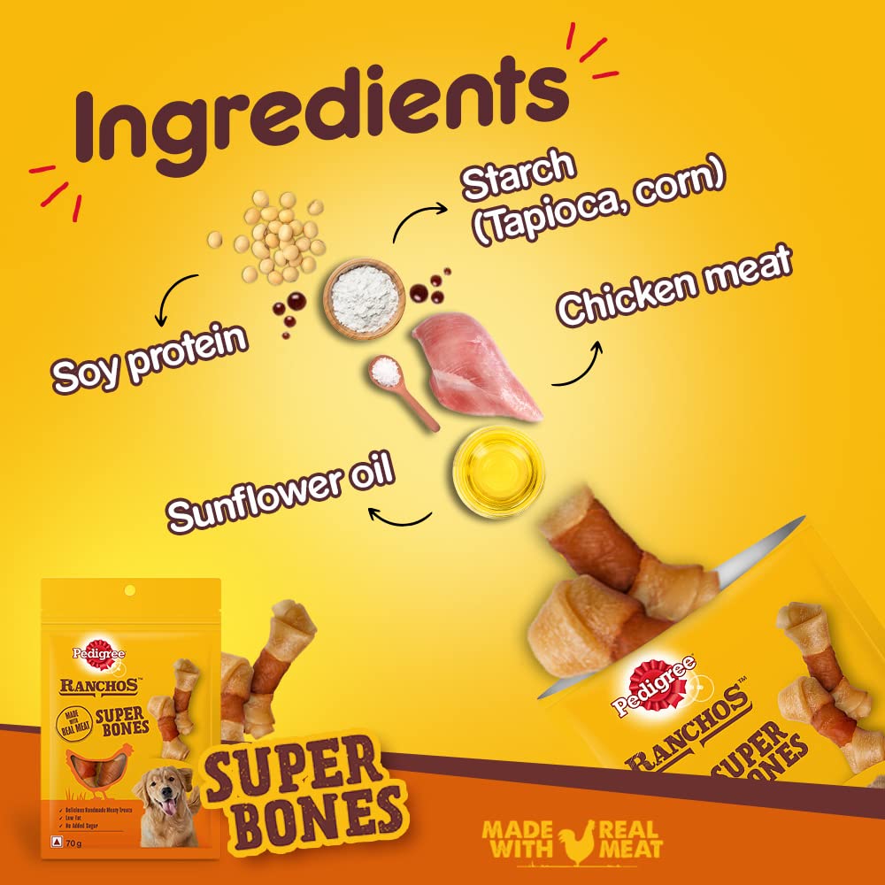 Pedigree Ranchos Super Bones | Dry Dog Treats