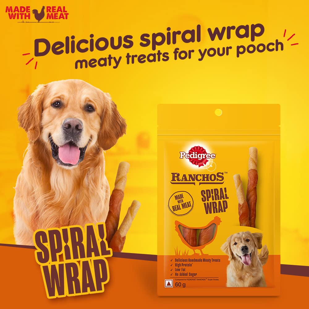 Pedigree Ranchos Spiral Wrap | Dry Dog Treats