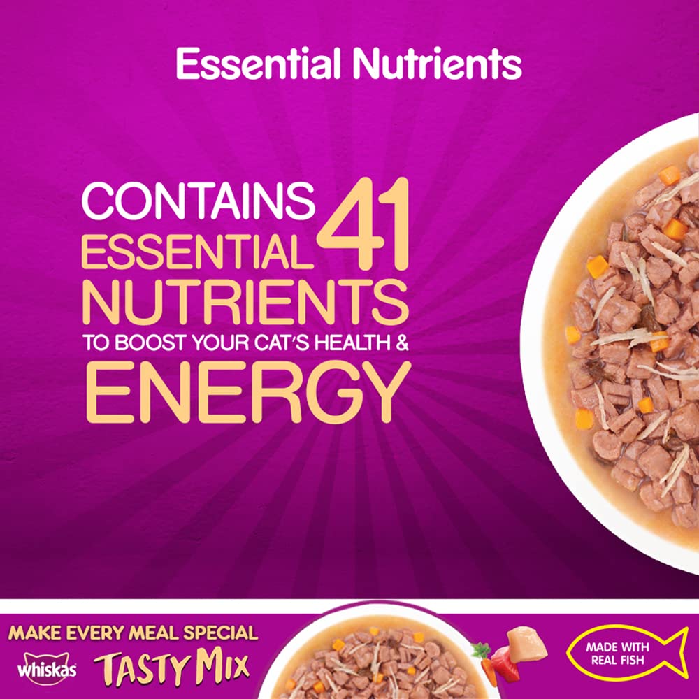 Whiskas Tasty Mix Chicken Tuna & Carrot | Wet Cat Food