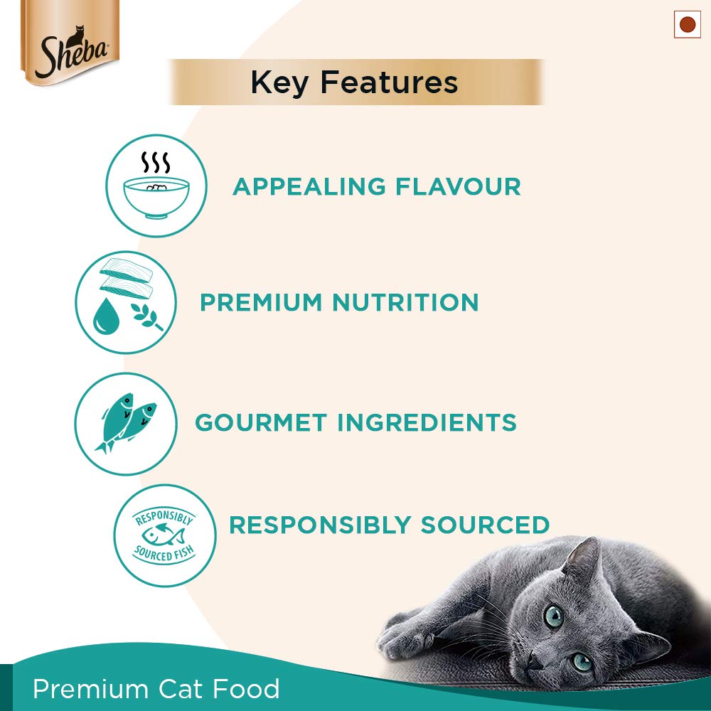 Sheba Fish & Dry Bonito Gravy | Wet Cat Food