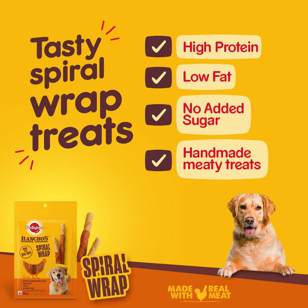 Pedigree Ranchos Spiral Wrap | Dry Dog Treats