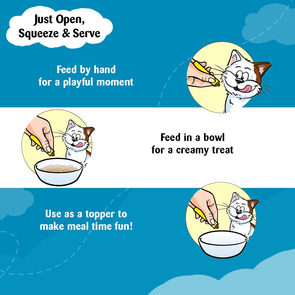 Temptation Creamy Treat Chicken & Tuna - 48 gm | Wet Cat Treats