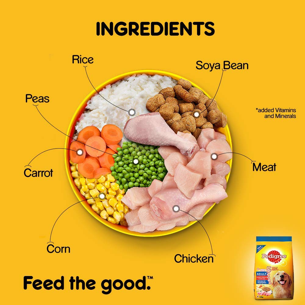 Pedigree Adult Chicken & Vegetable | Dry Dog Food