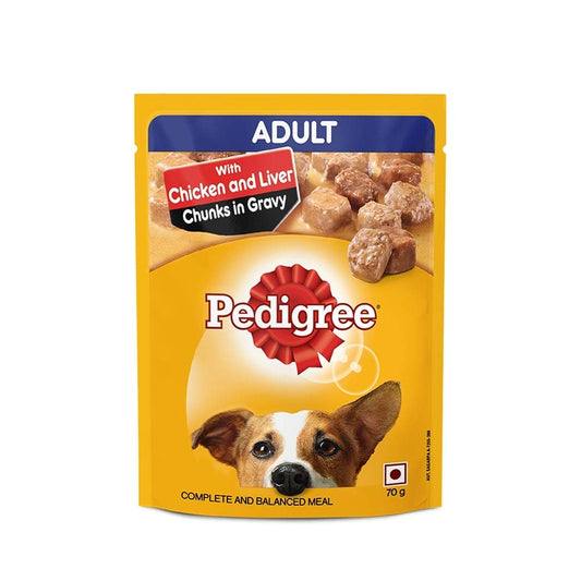 Pedigree Adult Chicken & Liver Chunks | Wet Dog Food