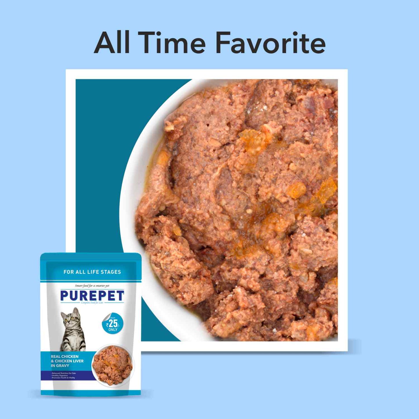 Purepet Cat Chicken & Liver Gravy | Wet Cat Food