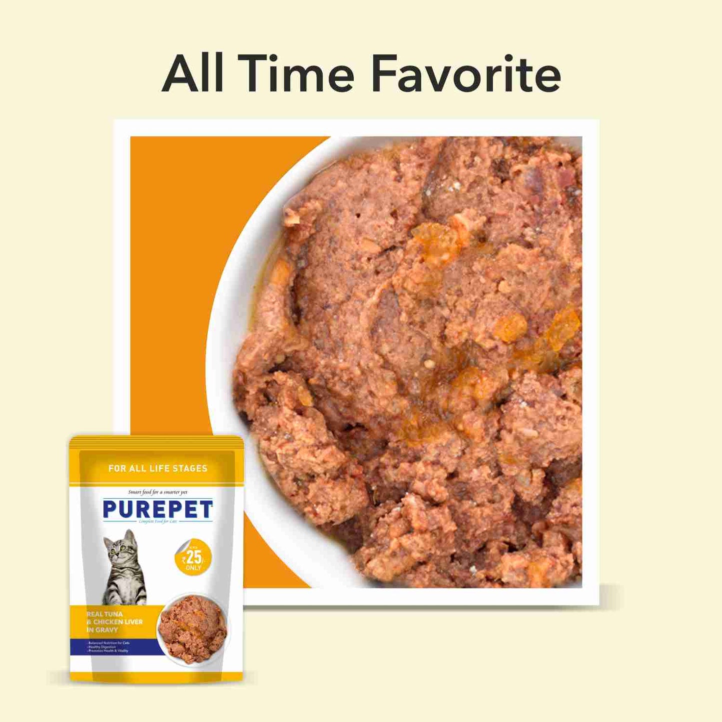 Purepet Cat Tuna & Chicken Liver Gravy | Wet Cat Food
