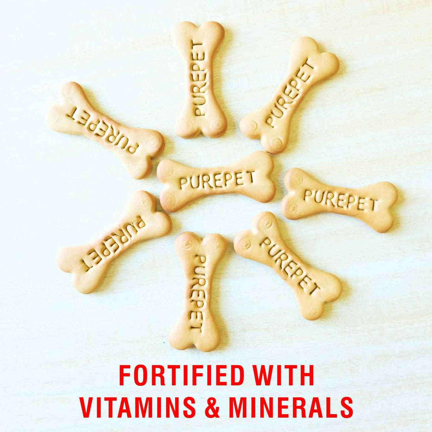 Purepet Biscuit Milk Flavour | Dry Dog Treats