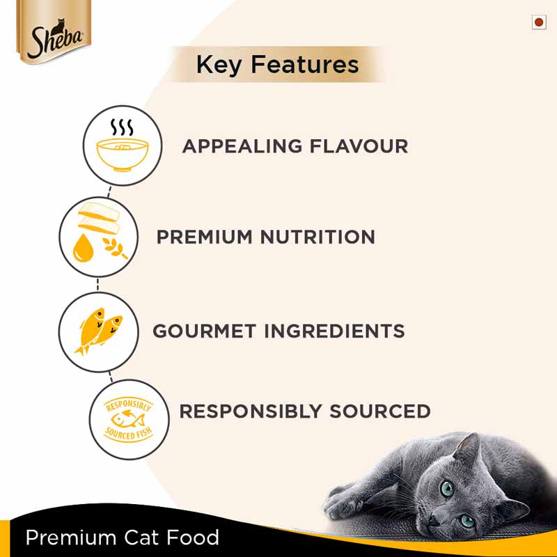 Sheba Tuna & Prawn Gravy Tins - 85 gm | Wet Cat Food