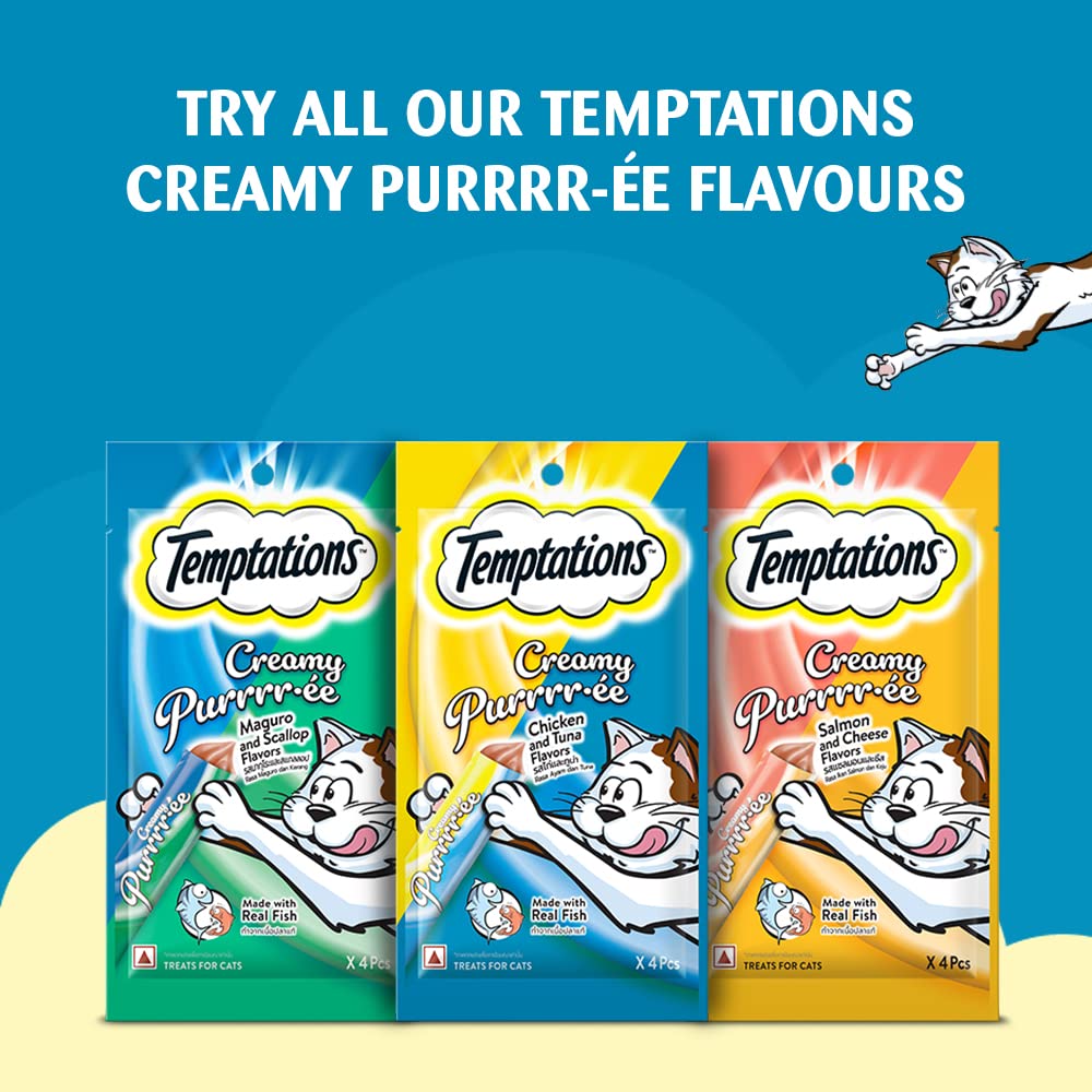 Temptation Creamy Treat Chicken & Tuna - 48 gm | Wet Cat Treats