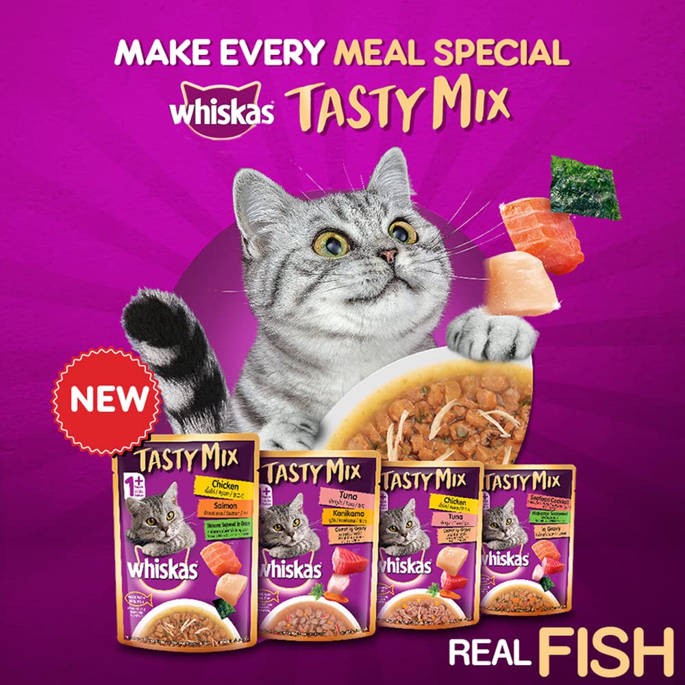 Whiskas Tasty Mix Tuna Kanikama Carrot | Wet Cat Food