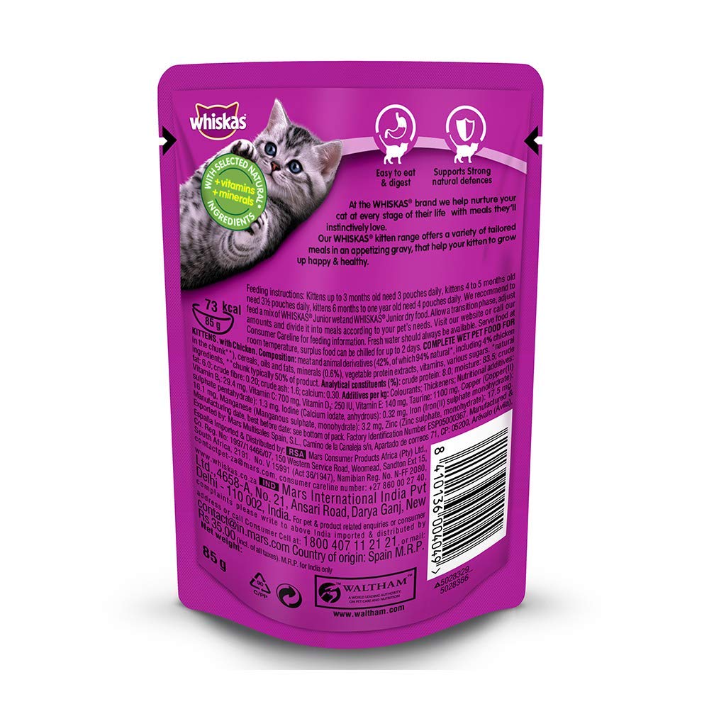 Whiskas Kitten Chicken Gravy | Wet Cat Food