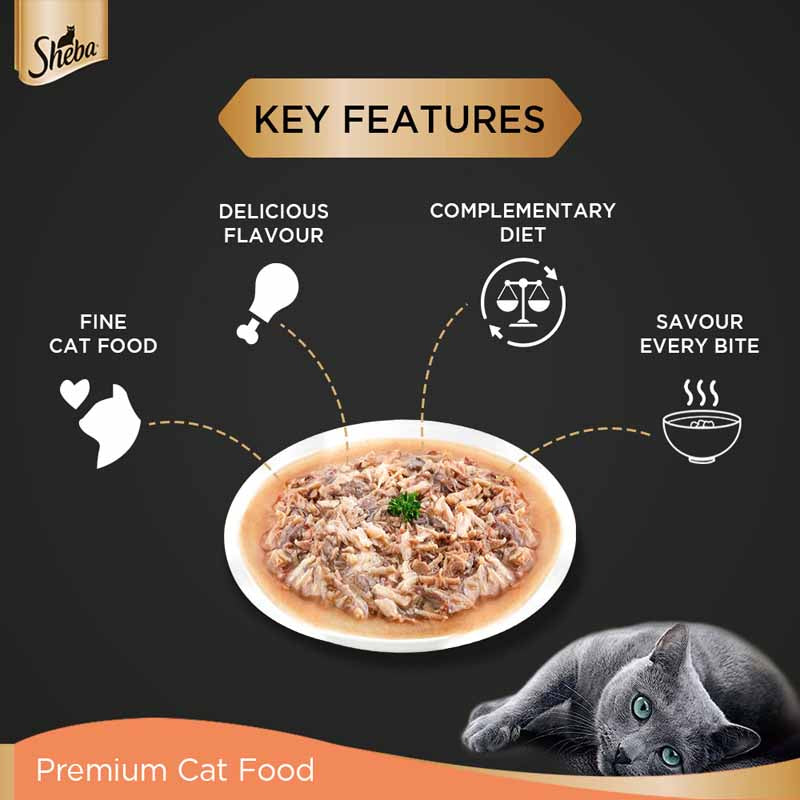 Sheba Chicken & Tuna Gravy | Wet Cat Food