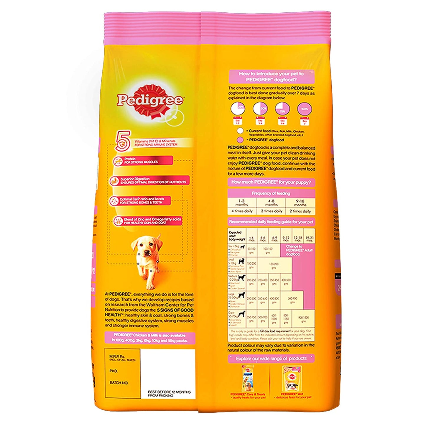 Pedigree Puppy Chicken & Milk | Dry Dog Food
