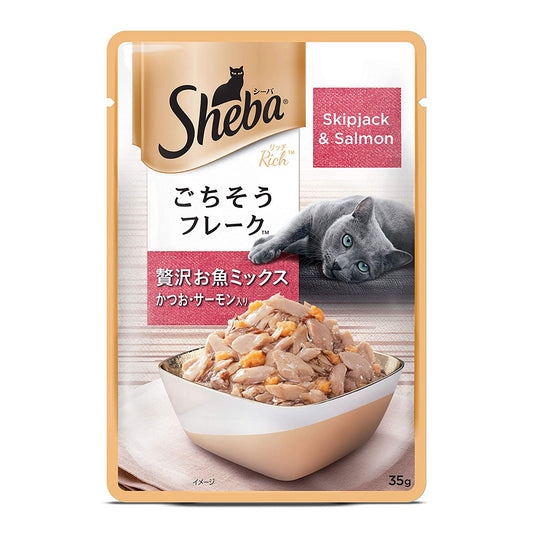 Sheba Skipjack & Salmon Gravy | Wet Cat Food