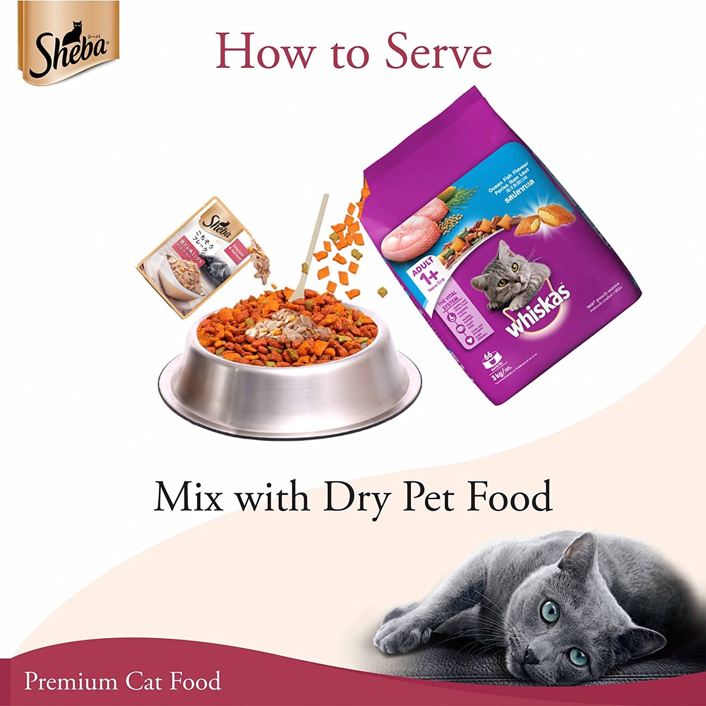 Sheba Skipjack & Salmon Gravy | Wet Cat Food