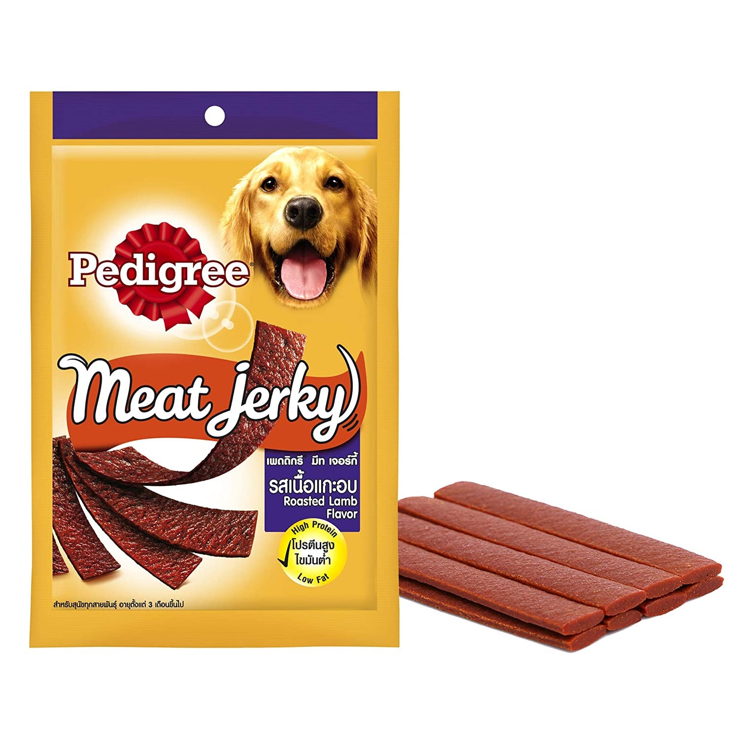 Pedigree Tasty Jerky Roasted Lamb | Dry Dog Treats