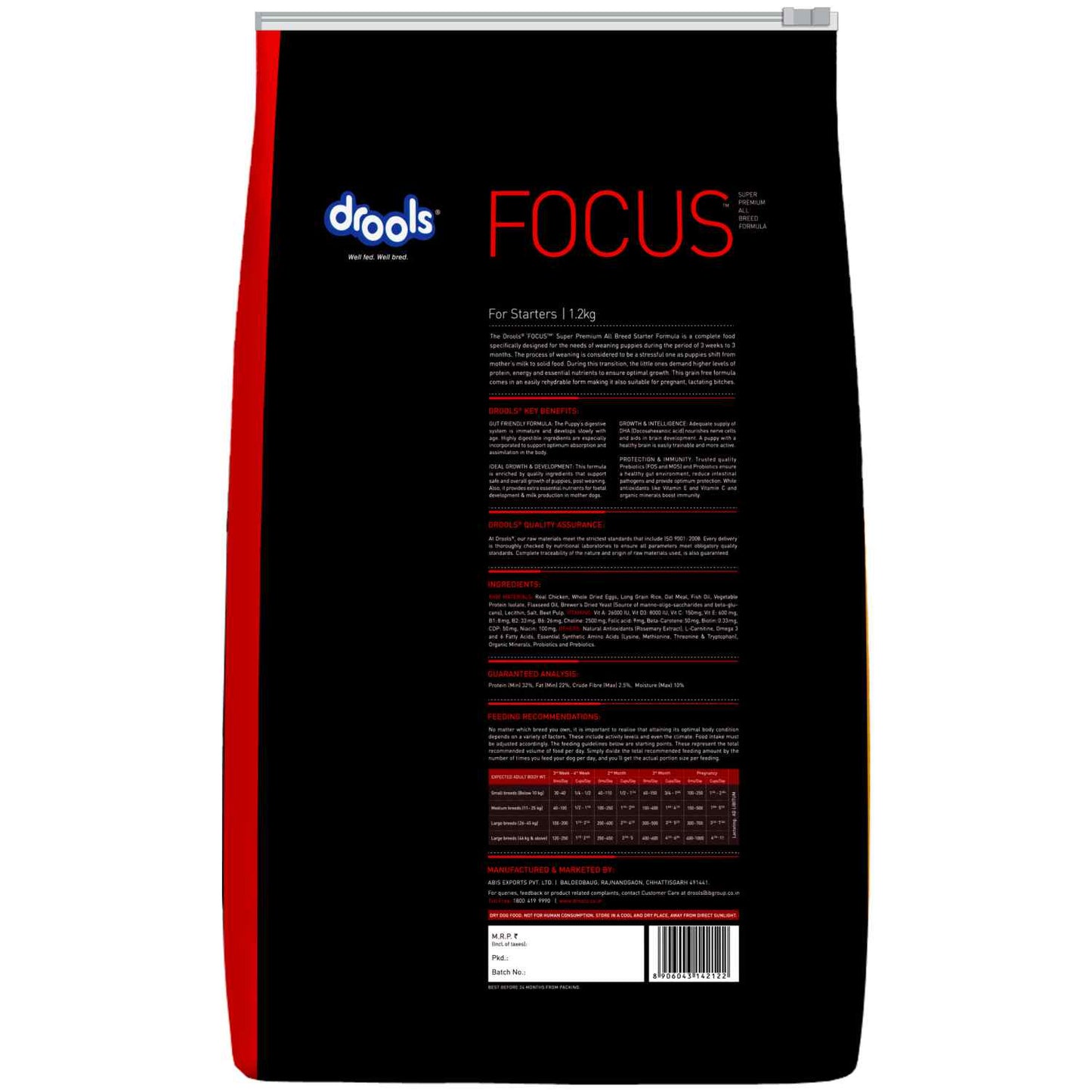 Drools Focus Starter | Dry Dog Food