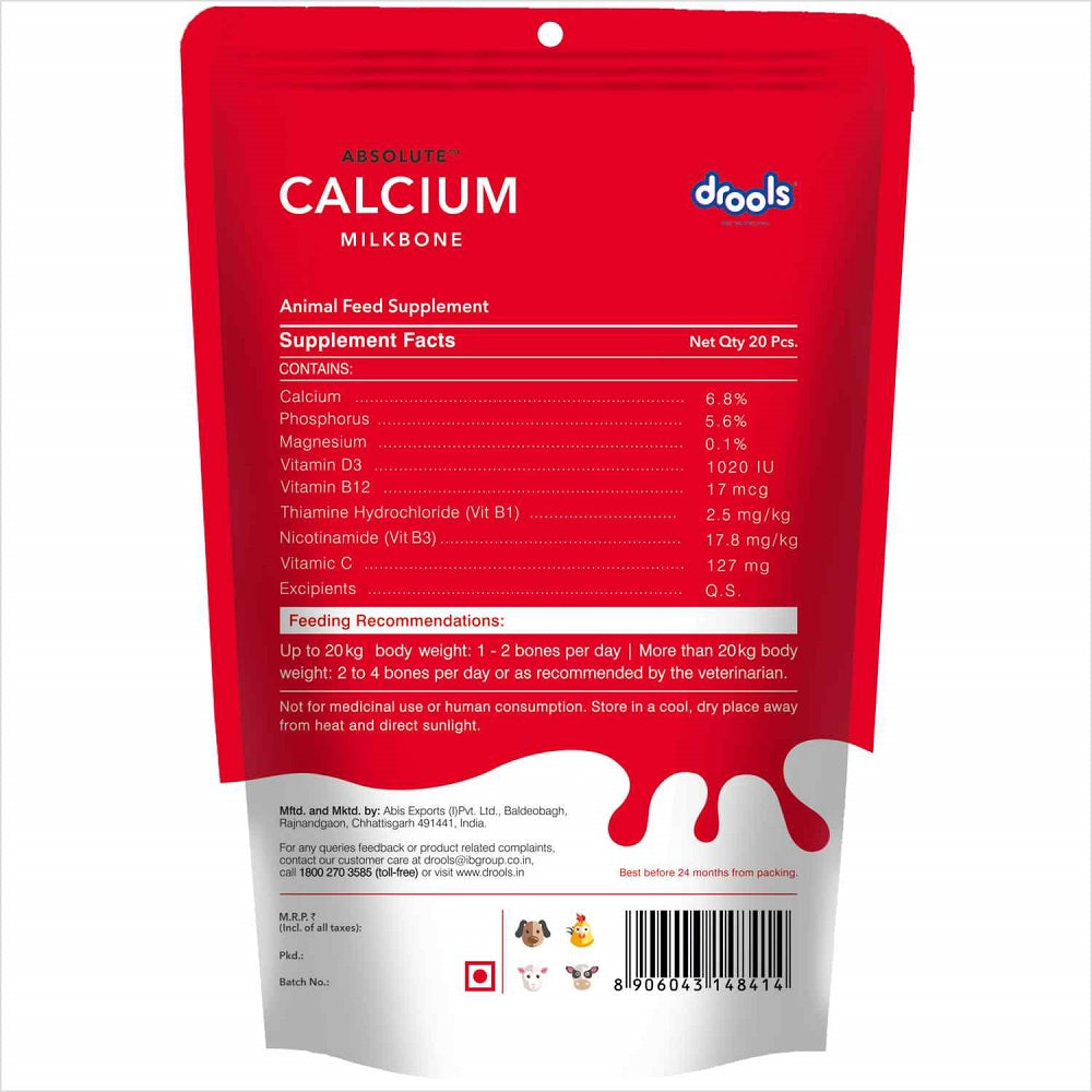 Drools Absolute Calcium Bone | Dry Dog Treats