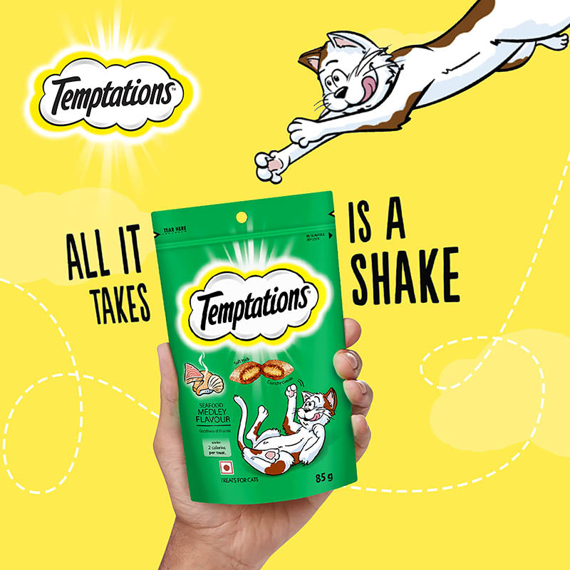 Temptation Seafood Medley | Dry Cat Treats