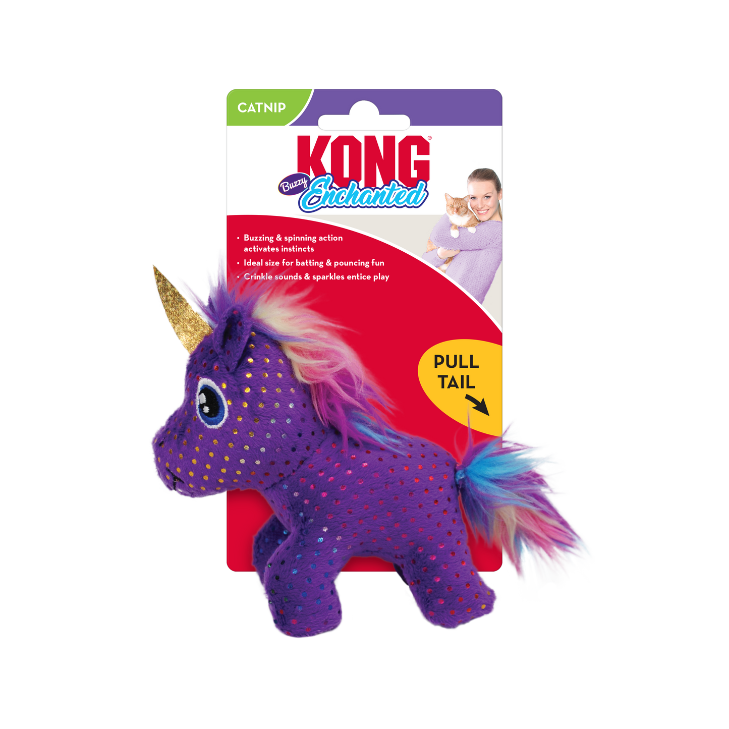 KONG Enchanted Buzzy Unicorn