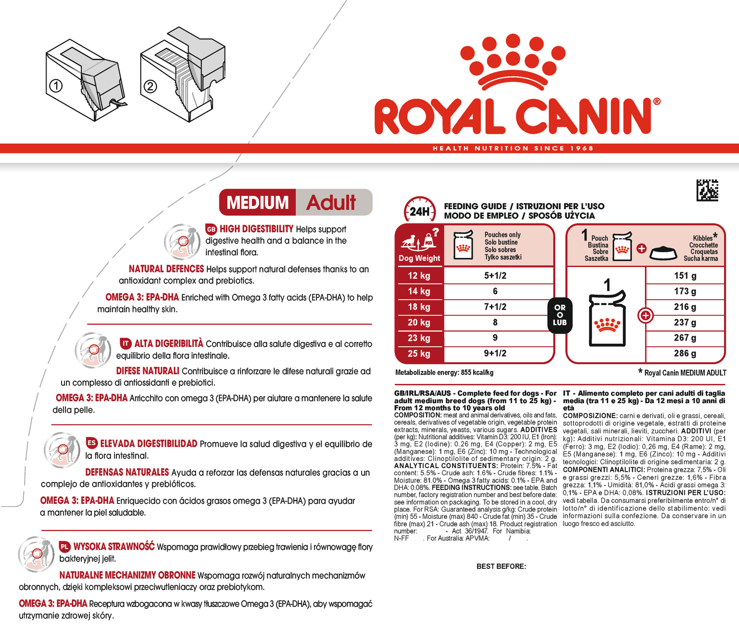 Royal Canin Medium Adult Gravy | Wet Dog Food