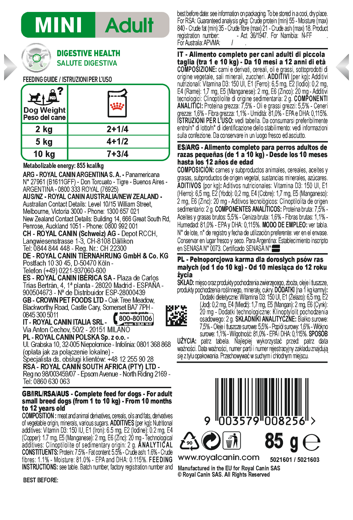 Royal Canin Mini Adult Gravy | Wet Dog Food