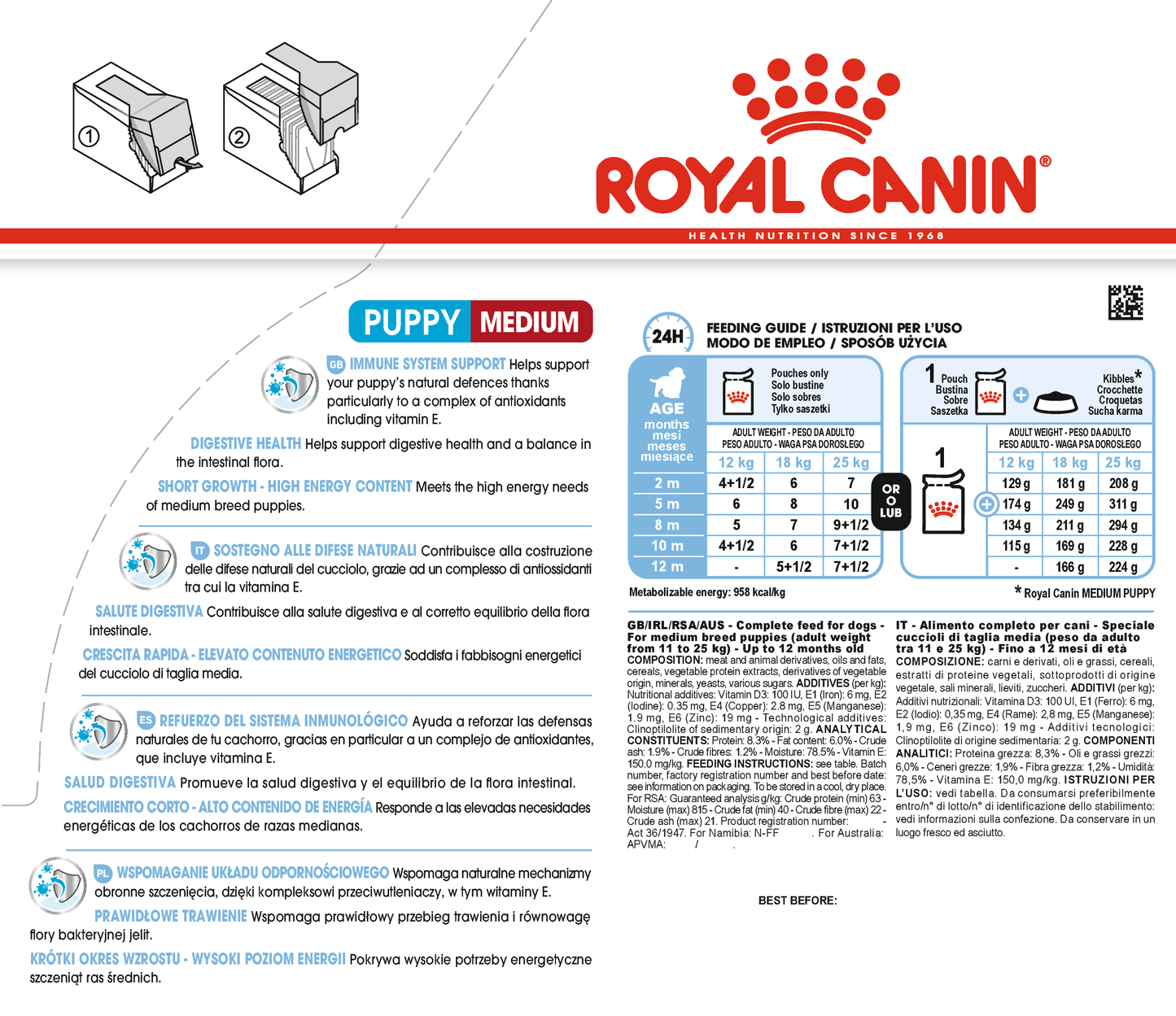 Royal Canin Medium Puppy Gravy | Wet Dog Food