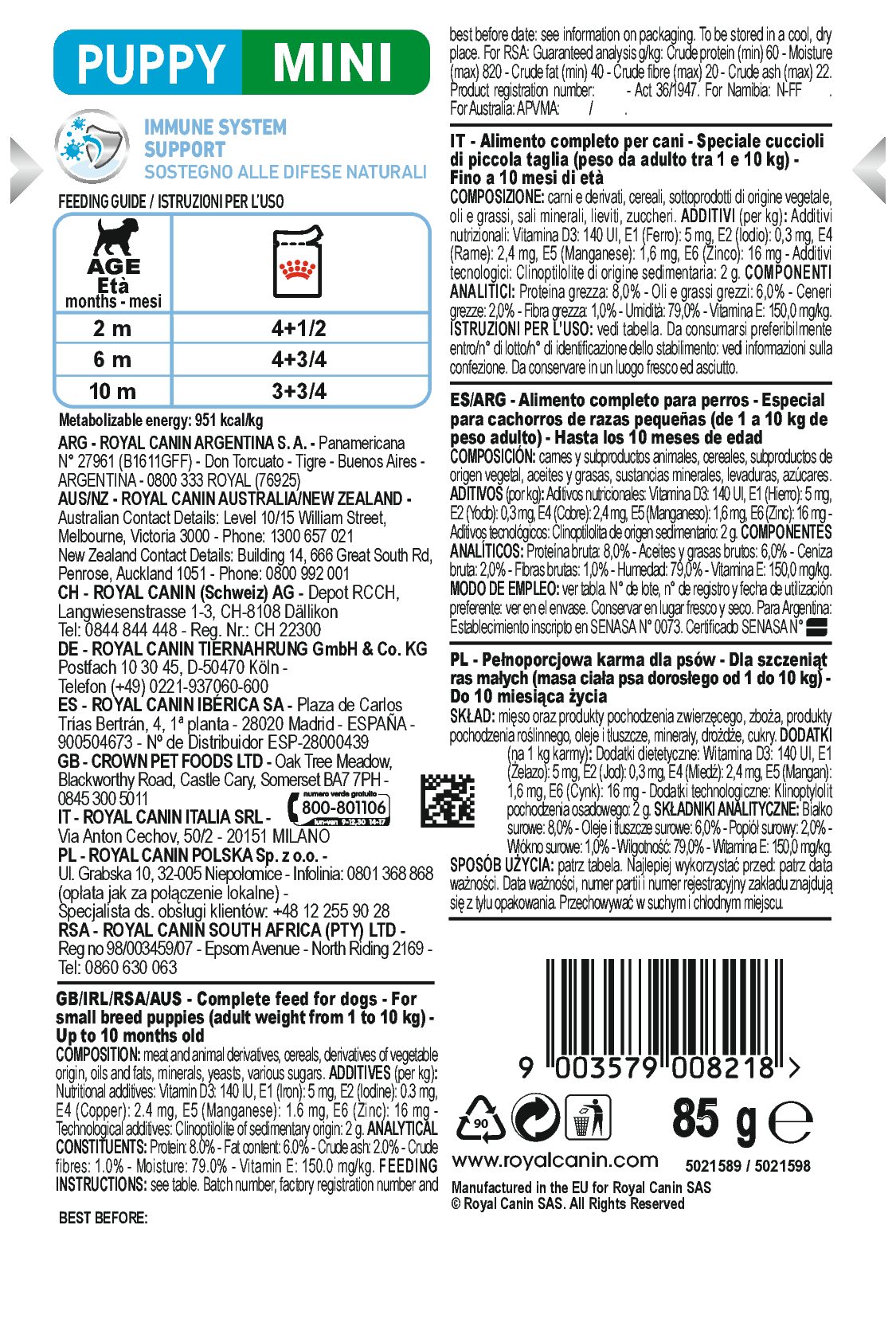 Royal Canin Mini Puppy Gravy | Wet Dog Food