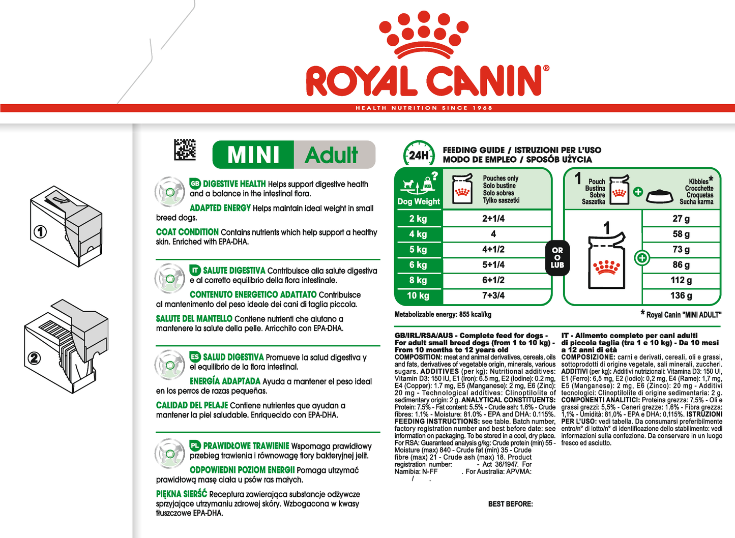 Royal Canin Mini Adult Gravy | Wet Dog Food