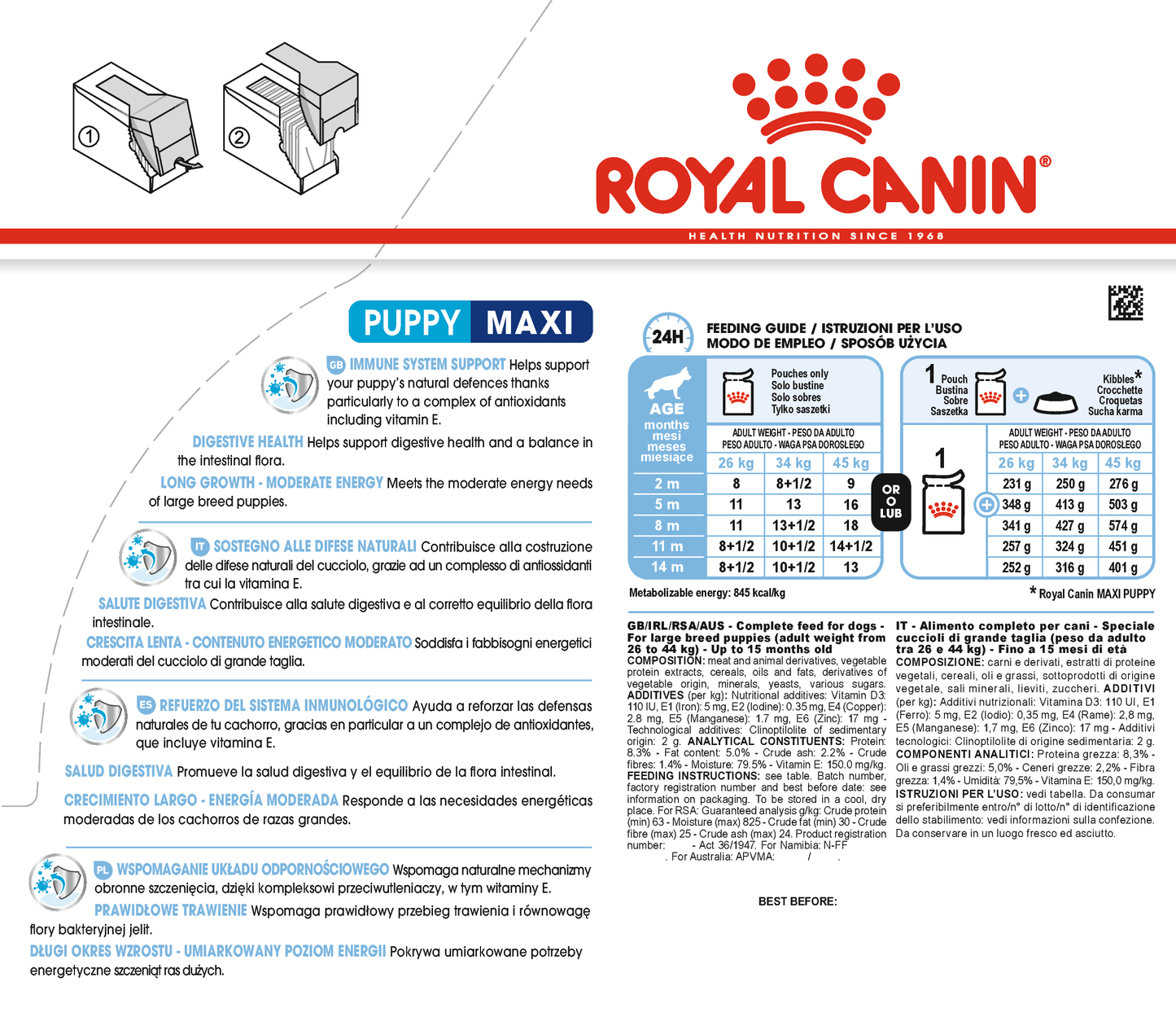 Royal Canin Maxi Puppy Gravy | Wet Dog Food
