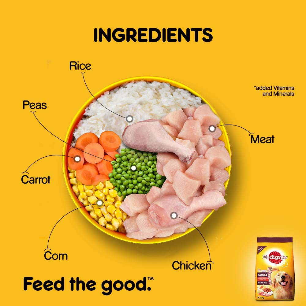 Pedigree Adult Meat & Rice | Dry Dog Food