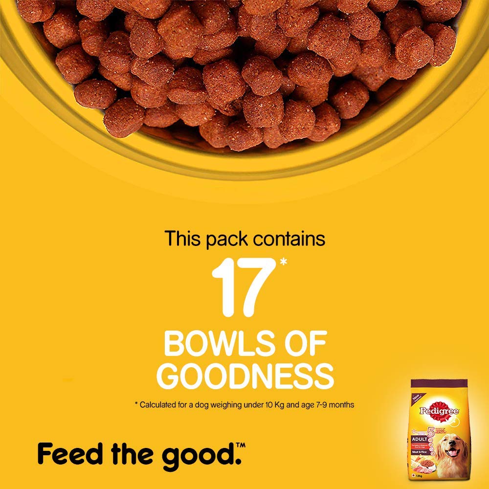 Pedigree Adult Meat & Rice | Dry Dog Food