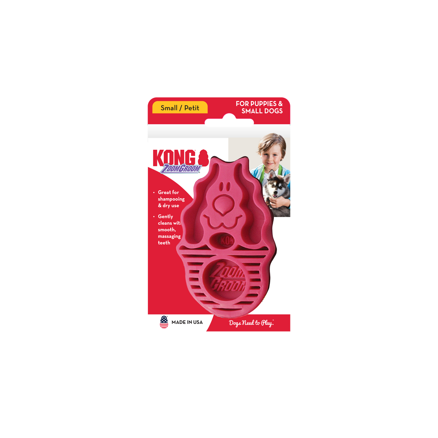 KONG ZoomGroom Brush