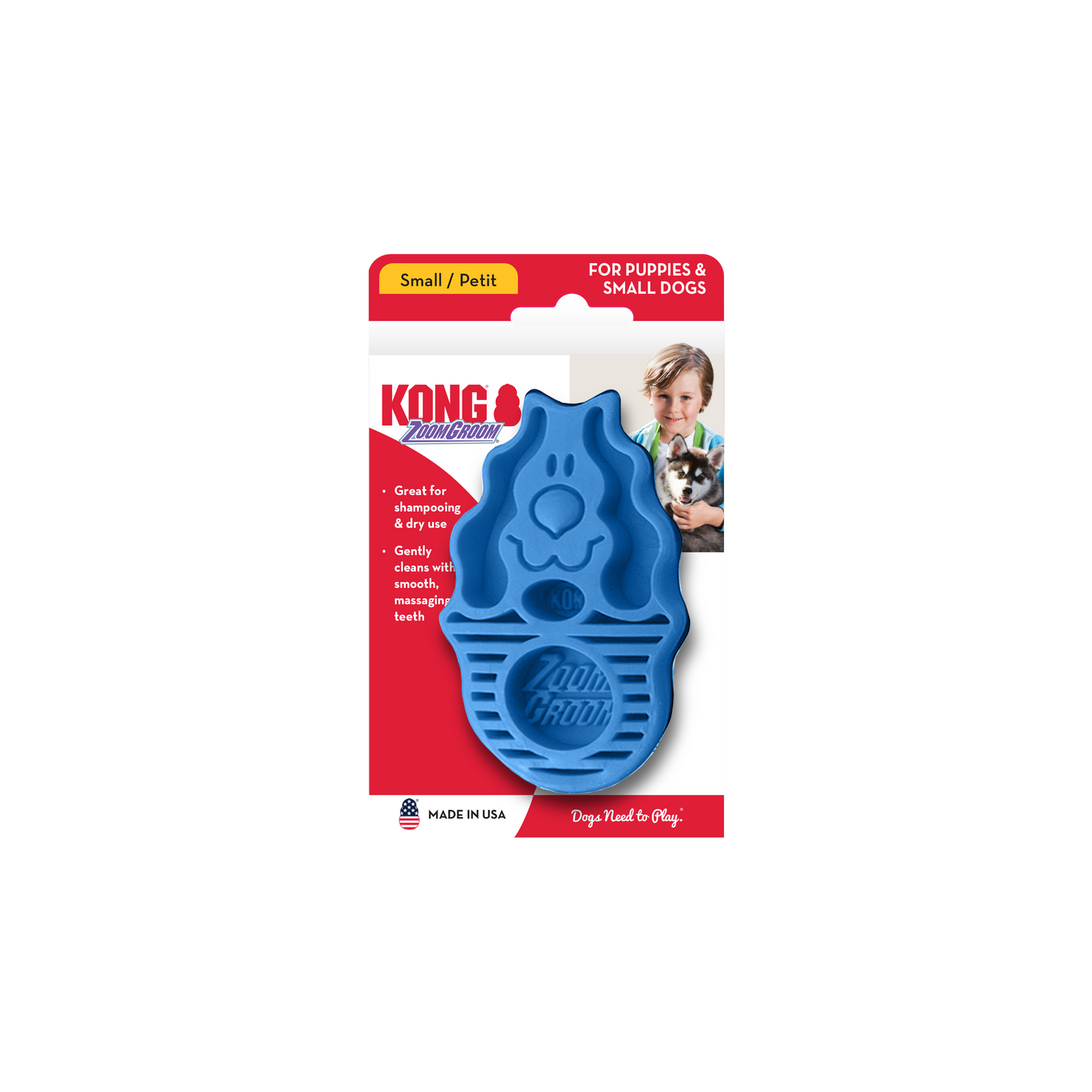 KONG ZoomGroom Brush